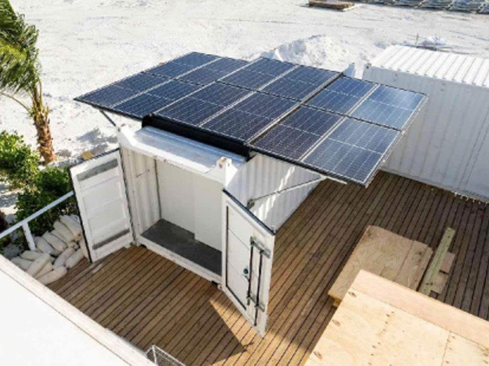 Solar Power Containers for منبع تغذیه خود ارائه شده