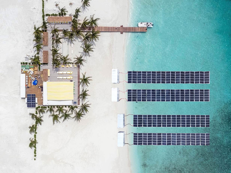 کانتینر PV خورشیدی (نوع شناور)